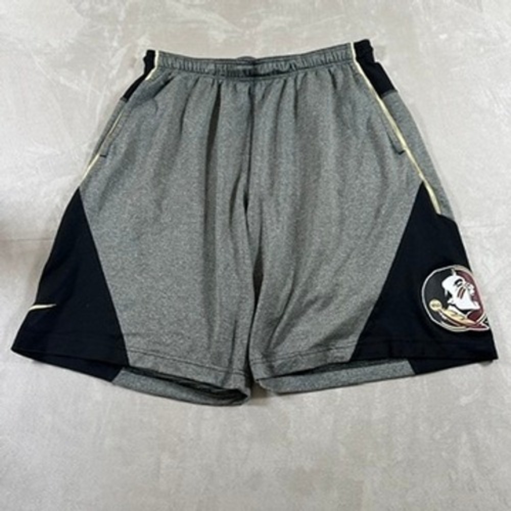 Nike Athletic Shorts Mens XL Gray FSU Florida State Seminoles Dri-FIT Gym